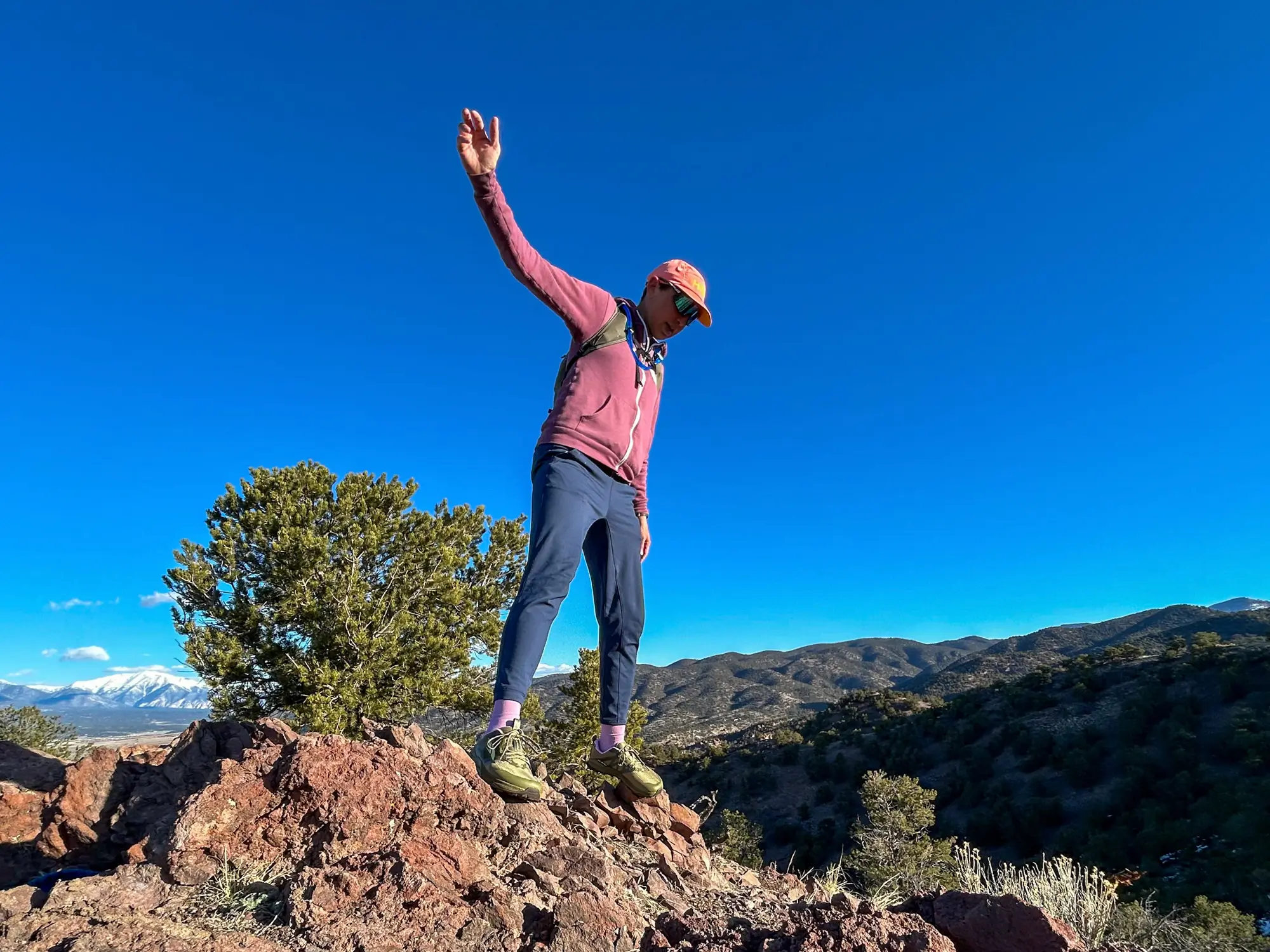 A pair of Altra Lone Peak hiking shoes showing the FootShape toe box.