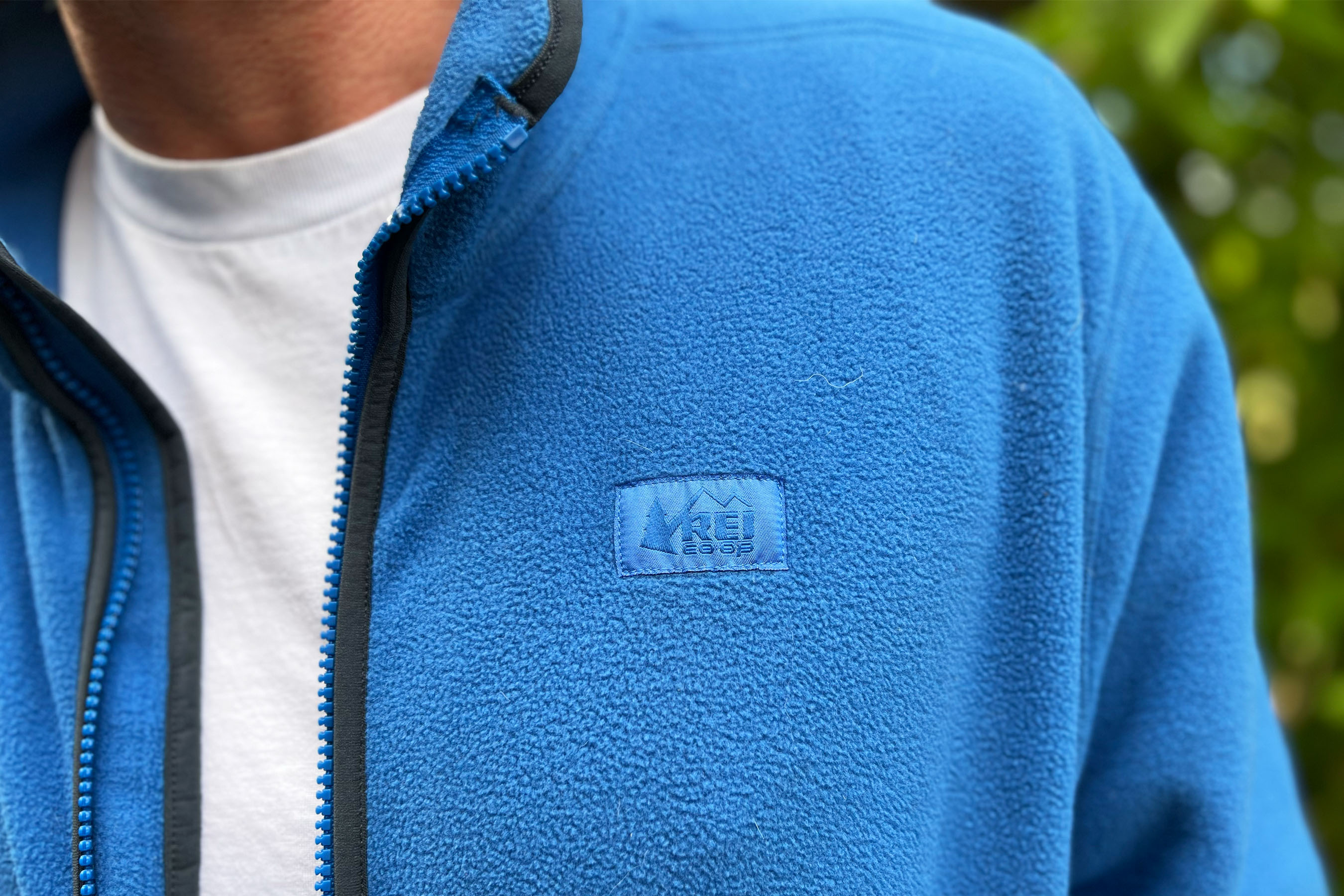Full outdoor view of the REI Trailmade Fleece Jacket