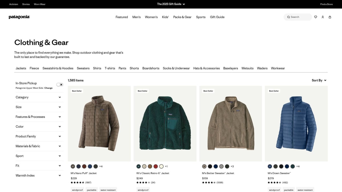 The Patagonia Torrentshell 3L waterproof jacket displayed in a studio setting.