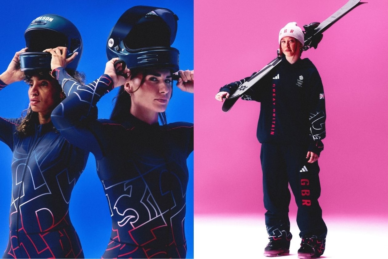 Team GB's 2026 Olympic gear by Adidas featuring geometric Union Jack designs.