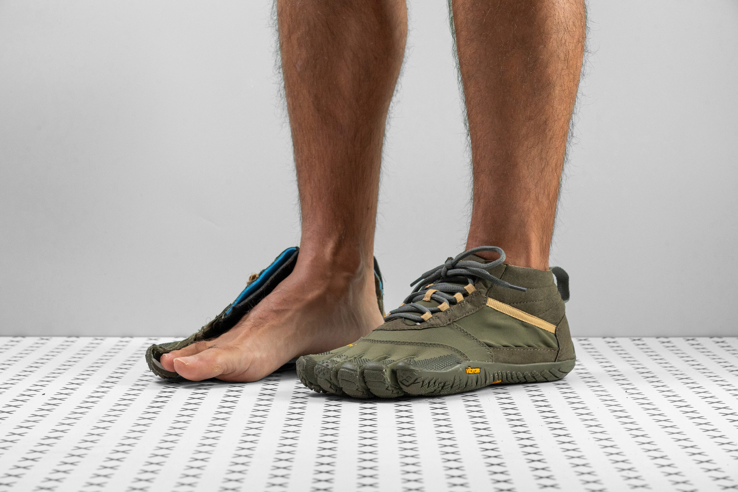 Vibram Fivefingers shoe featuring individual toe pockets for natural movement.