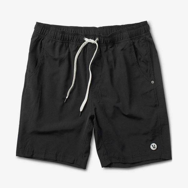 Vuori Lined Kore Short in a light grey marl fabric